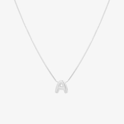 Bubble Initial Pendant Necklace (50cm)-26