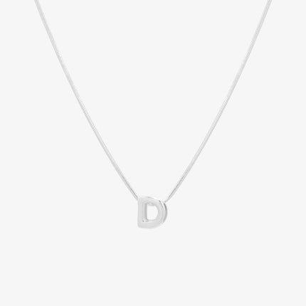 Bubble Initial Pendant Necklace (50cm)-29