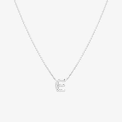 Bubble Initial Pendant Necklace (50cm)-30