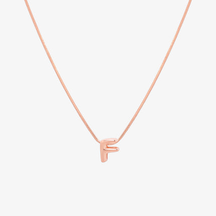 Bubble Initial Pendant Necklace (50cm)-57