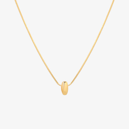 Bubble Initial Pendant Necklace (50cm)-8