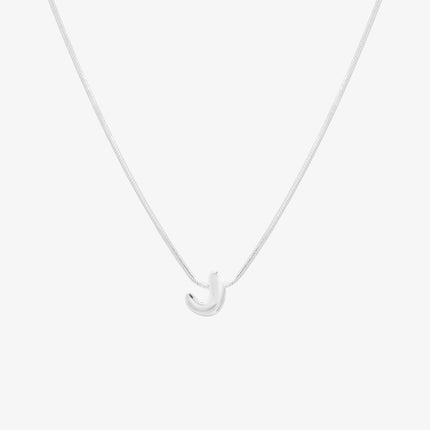 Bubble Initial Pendant Necklace (50cm)-35