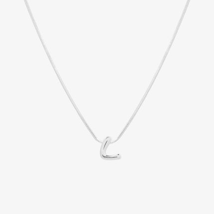 Bubble Initial Pendant Necklace (50cm)-37