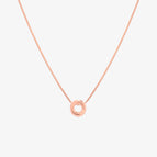 18k rose gold vermeil / O