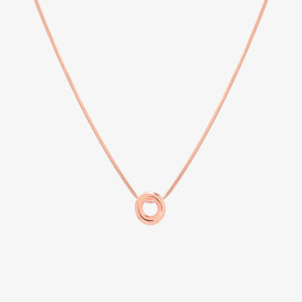 Bubble Initial Pendant Necklace (50cm)-66