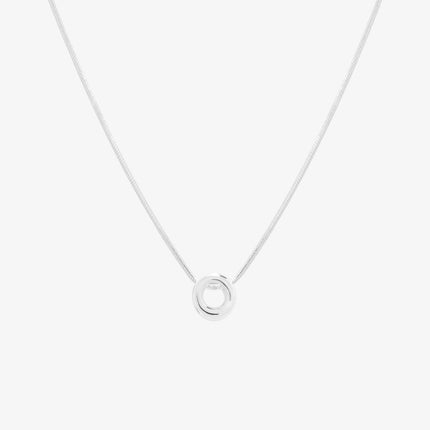 Bubble Initial Pendant Necklace (50cm)-40