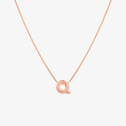 Bubble Initial Pendant Necklace (50cm)-68