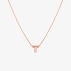 18k rose gold vermeil / T