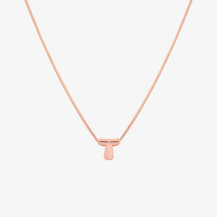 Bubble Initial Pendant Necklace (50cm)-71