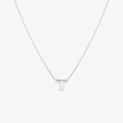 Bubble Initial Pendant Necklace (50cm)-45