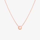 18k rose gold vermeil / U