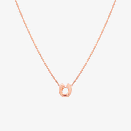 Bubble Initial Pendant Necklace (50cm)-72