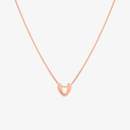Bubble Initial Pendant Necklace (50cm)-73