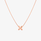 18k rose gold vermeil / X