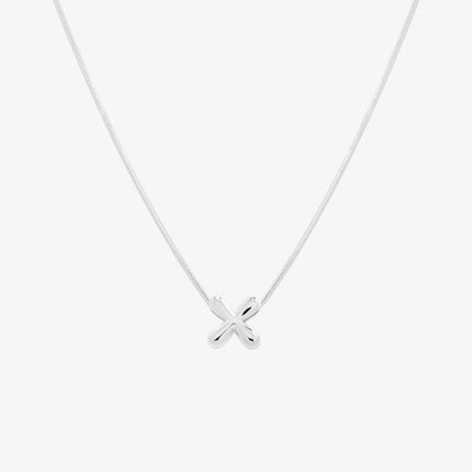 Bubble Initial Pendant Necklace (50cm)-49