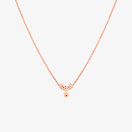 Bubble Initial Pendant Necklace (50cm)-76