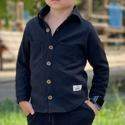 Fine Wine Stylish Boys Cotton Set-4