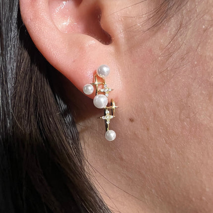 Pearl galaxy earrings-1
