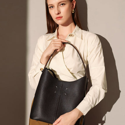 Minimalistic Spring Hobo Bucket Bag-2