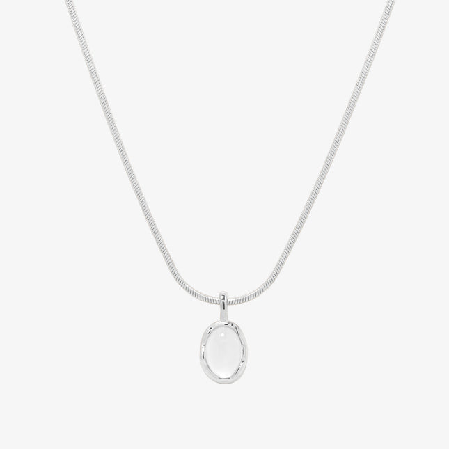 White moonstone necklace-0