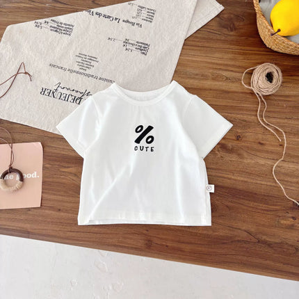 Summer Hot Selling Baby Kids Unisex Sleeveless Denim Blue Strap Onesies Overalls and White T-Shirt Clothing Set-1