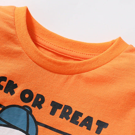 Arrival Autumn Kids’ Long Sleeves Little Ghost Pattern T-Shirt In European And American Style For Summer-3