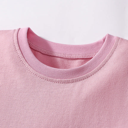 Summer Arrival Animals Cartoon Pattern Short Sleeves Floral Dress for Stylish Girls-1