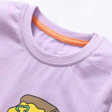 Girls’ Clothing Summer Collection – Crocodile Cartoon Children’s T-Shirt-2