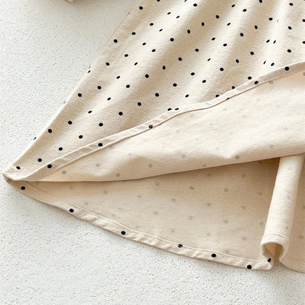 Arrival Baby Girls Long Sleeves Dots Pattern Dress-2