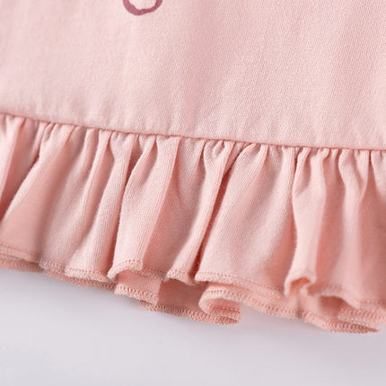 Autumn and Spring Arrival Tulle Decorated Fairy Cartoon Pattern Long Sleeves Dress for Stylish Girls-3