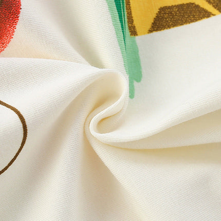 Summer Arrival Cartoon and Letters Pattern Sleeveless Dress for Stylish Girls-3