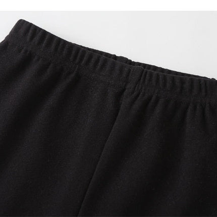 Girls Letters Printing Patchwork Design Hoodie Striped Pants Sets-3