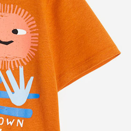 Round Neck Happy Day Cartoon Boys’ T-Shirt In European And American Style For Summer-2