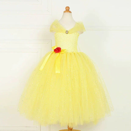 Arrival Kids’ Belle-Inspired Princess Dress – Cosplay Costume for Girls’ Fancy Dress Parties-1