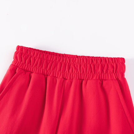 Spring and Autumn Boys Christmas Cartoon Pattern Long Sleeves Color Patchwork Sweatshirt and Pants Clothing Set-3