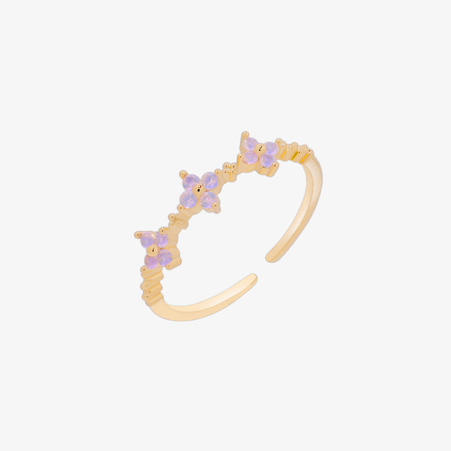 Moonstone daisy ring-0